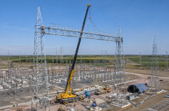 Obra de Amper en construcción